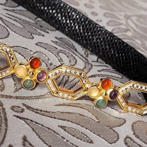 Vintage Authentic Judith Leiber snake skin cross body purse - Picture 12 of 14